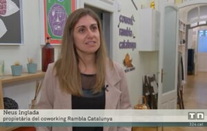Entrevista TV3 cowork rambla catalunya - neus inglada.